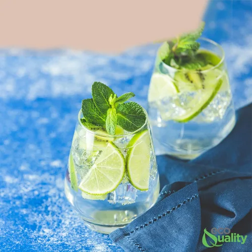 Vista 3 de EcoQuality Copa de vino de plástico transparente sin tallo, irrompible, elegante y reutilizable, para cabernet, burdeos, ideal para fiestas