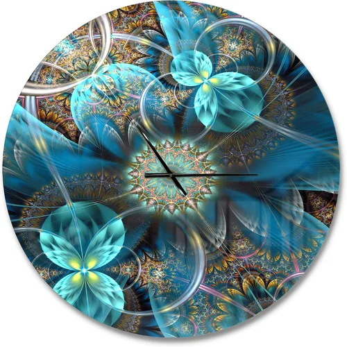 Vista 50 de DesignQ Reloj de pared moderno de cristal futurista para el hogar, dormitorio, baño, oficina, sala de estar