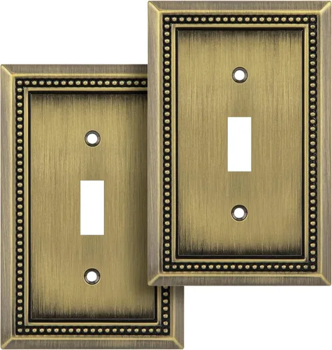 Vista 15 de Henne Bery Sunken Pearls Placa de Pared Decorativa de Servicio Pesado Placa de Interruptor Cubierta de Tomacorriente