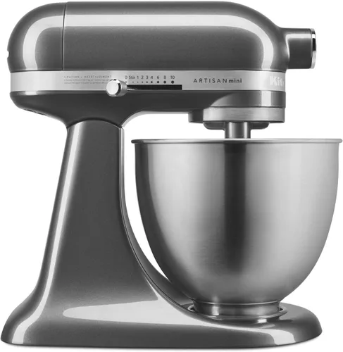 Vista 7 de KitchenAid KSM3311XAQ Artisan Mini Series Batidora de pie con cabezal inclinable, 3.5 cuartos, azul cielo aguamarina