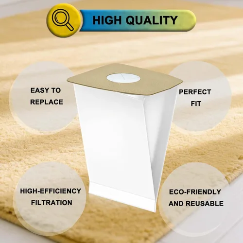 Vista 7 de Paquete de 15 bolsas de vacío tipo C para aspiradoras Eureka Mighty Mite serie 3000 3100, modelos #3109AM, 3109BM, 3111A, 3123A, 3134A, 3140D