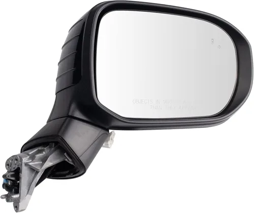 Vista 62 de TRQ Cubierta cromada del espejo manual del lado del pasajero, acabado liso para Volvo VNL 2004-2014