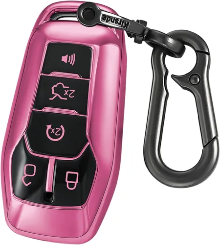 Vista 10 de Kirsnda Funda protectora para llavero compatible con Ford y Lincoln, funda de TPU suave con 5 botones compatible con Explorer Mustang Edge Fusion