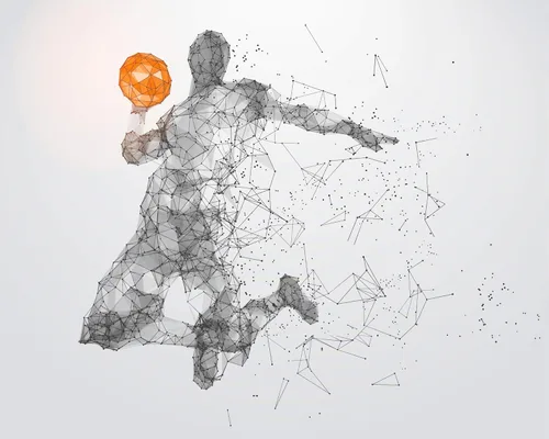 Vista 8 de Basketball Wall Art - 4 pack - Basketball Player Wall Decals - 0544