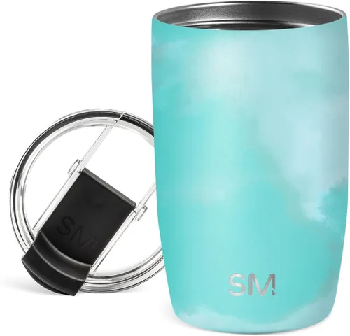 Vista 51 de Simple Modern Taza de café de viaje Tumbler con tapa abatible Reutilizable, aislada, de acero inoxidable, taza de café helado Cold Brew, termo