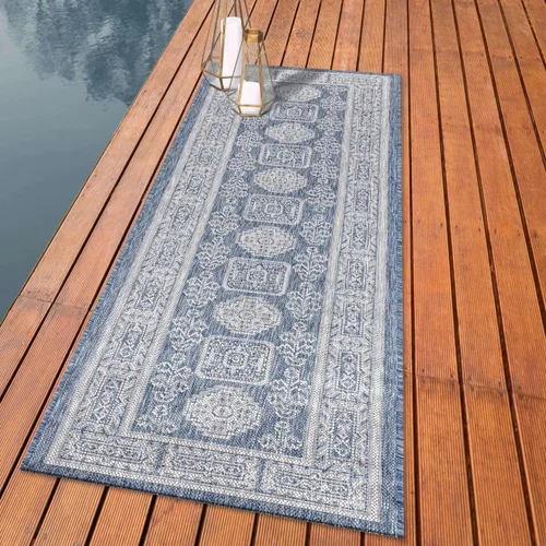 Vista 19 de Keen Home Design - Alfombra de pasillo para terraza al aire libre - 2x10 Lavable para interior/exterior para patio, cocina, balcón, playa, jardín
