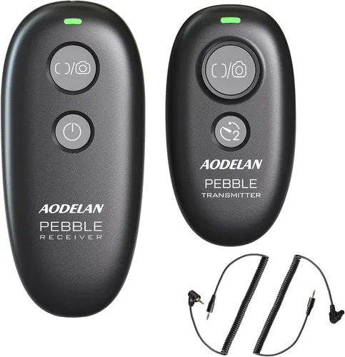 AODELAN Disparador inalámbrico remoto para cámara compatible con Canon EOS R, RP, 200D (SL2), 250D (SL3), T7, T6, 6D Mark II, 7D Series, M6; Olympus