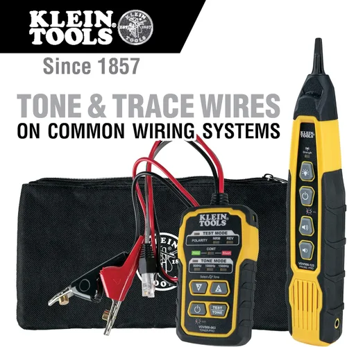 Vista 3 de Klein Tools VDV500-820 Trazador de cables con kit de tono de sonda Pro y probador de cables VDV526-200, probador de cable Ethernet LAN Scout Jr. 2