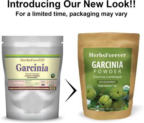 Vista 9 de Herbsforever Garcinia Cambogia Polvo Soporte Activo y Energético Cuerpo 230 GMS