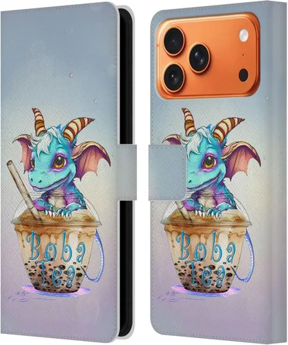 Vista 57 de Head Case Designs Officially Licensed Ruth Thompson Boba Tea Cup O Dragons Leather Wallet Case Compatible with Apple iPhone 7 Plus / 8 Plus