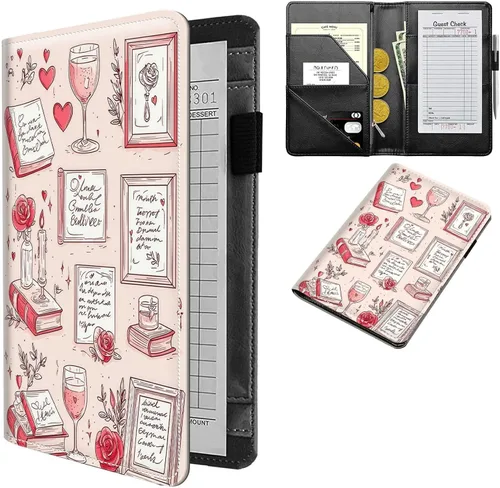 Vista 137 de Diseña Tus Propios Libros de Servicio con Nombre e Iniciales para Camareras, Dikoer Libro de Servicio de Camarero Personalizado con Nombre