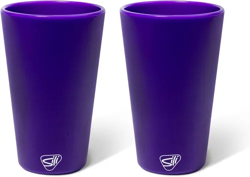 Vista 49 de Silipint Vaso de pinta de silicona de 16 oz – Vaso reutilizable irrompible sin BPA de silicona – Apto para lavavajillas, microondas y congelador