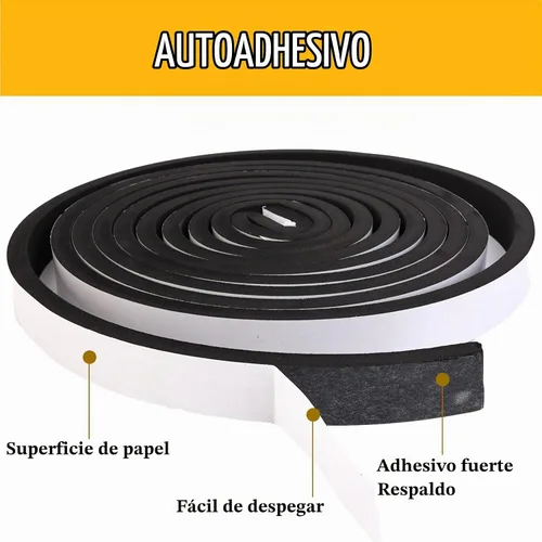 Vista 6 de Cinta de espuma de una sola cara de 1 pulgada de ancho x 1/4 pulgadas