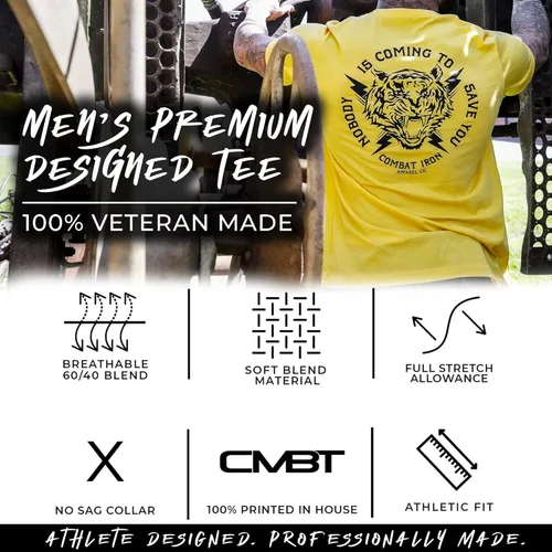 Vista 3 de Nobody is Coming to Save You - Camiseta de manga corta para hombre