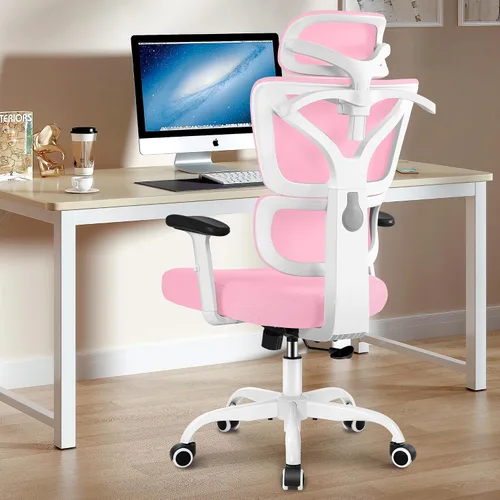 Winrise Silla de oficina ergonómica, silla de escritorio con respaldo alto, silla reclinable grande y alta, cómoda silla de escritorio para oficina