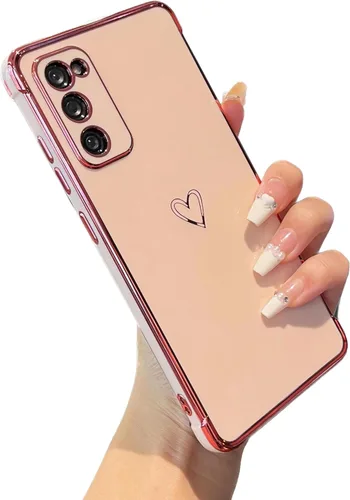 Vista 103 de ZTOFERA Funda diseñada para Google Pixel 7a, bonito diseño de corazones de amor con borde chapado y protección de lente de cámara, para Google Pixel