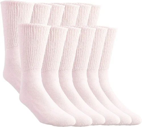 Vista 6 de Comfort Finds Diabetic SwellSox - Calcetines de algodón transpirables - Calcetines cómodos de ajuste holgado - Diseño superior no vinculante - azul