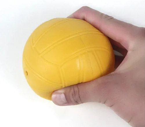 Vista 5 de Bolas de repuesto de Spike Pelotas de juego de red redonda de goma suave amarilla de 3.5 pulgadas