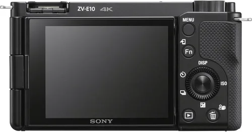 Vista 2 de Sony ZV-E10 - Kit de cámara sin espejo con lente de zoom de potencia de 16-50mm II (negro) Sensor APS-C Herramienta compacta para creadores +