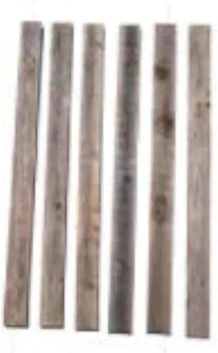 Vista 9 de Tablones de madera reciclada rústica desgastada para manualidades, proyectos y decoración (6 tablones de 24 pulgadas de largo)