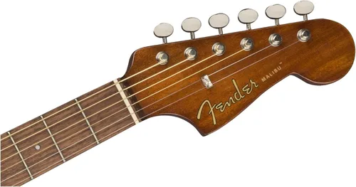 Vista 4 de Fender Guitarra acústica Malibu Player, con 2 años de garantía, Sunburst, diapasón de nogal
