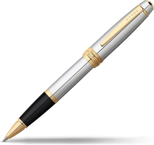 Vista 14 de Cross Bailey Bolígrafo Rollerball Recargable Presentado en una Caja de Regalo Premium - Punta Media, Tinta Negra, Negro