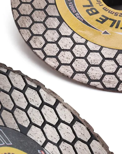 Vista 3 de Hoja de azulejo de 4.5" para corte de porcelana Hoja de corte y rectificado para azulejos de granito, mármol y porcelana