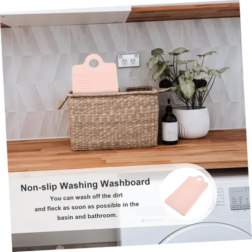 Vista 2 de STOBAZA herramientas de decoración camisas tabla de madera tabla de lavado tabla de lavandería pequeño lavabo suministros de lavandería tabla