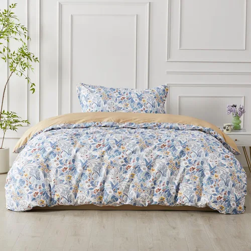 Vista 71 de SAPHREAS Juego de funda de edredón de algodón, tamaño King, a cuadros color gris oscuro y gris, geométrico, 3 piezas, 1 funda de edredón y 2 fundas