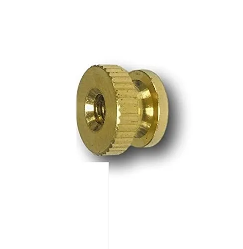 Pr-Mch Paquete de 100, 6-32 tuercas moleteadas de latón macizo UNC Kit decorativo #DR-D5758D