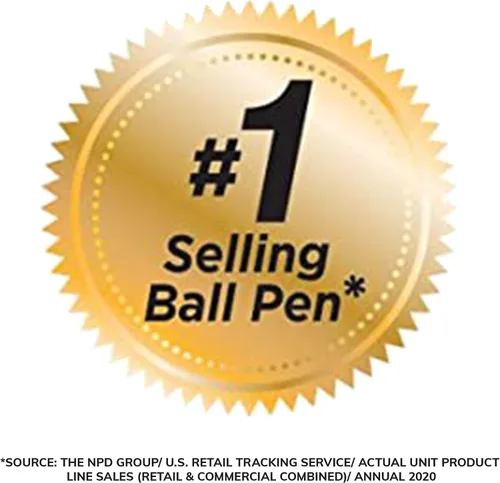Vista 4 de BIC Round Stic Xtra Life - Bolígrafos negros de punta media (1.0mm), paquete de 10 bolígrafos de granel, barril redondo y flexible para escribir