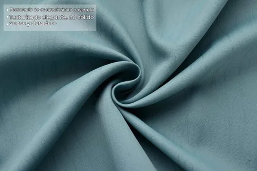 Vista 4 de Miuco paneles de cortina de oscurecimiento con arandelas, cortinas opacas con textura para salón, juego de 2