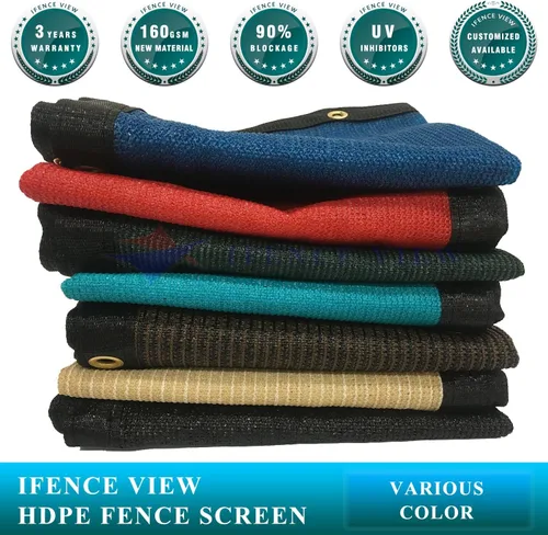 Vista 7 de Ifenceview - Panel de malla de tela negra de 1.2 x 0.3 m hasta 1.2 x 15.2 m, para construcción, patio, entrada, jardín, alberca, balcón, pérgola