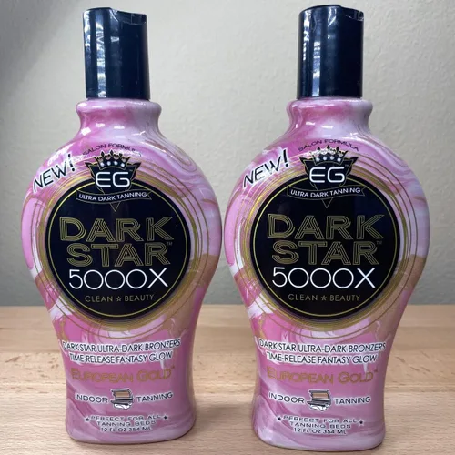 Vista 4 de European Gold Dark Star 5000X Loción bronceadora de interior para camas de bronceado, 12 onzas líquidas