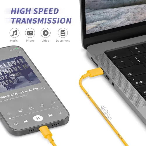 Vista 4 de iPhone Charger Fast Charging,[MFi Certified] 2Pack 20W Type C Fast Charger Block with [10FT&6FT] USB C to Lightning Cable Compatible for iPhone