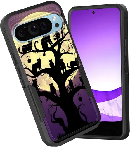 Vista 26 de Funda para Pixel 7a, funda protectora híbrida de doble capa resistente a prueba de golpes de policarbonato duro de silicona suave TPU para Google