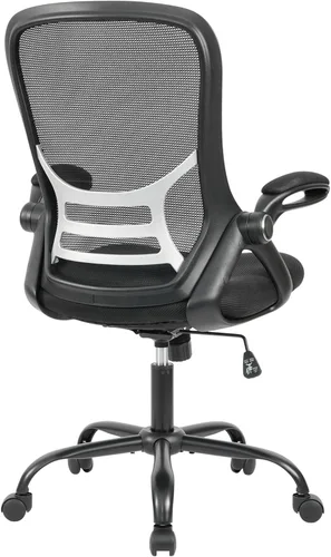 Vista 8 de HYLONE Silla de Oficina de Servicio Pesado de 400 libras, Silla de Escritorio Ergonómica con Asiento Engrosado de 5", Reposabrazos Ajustables