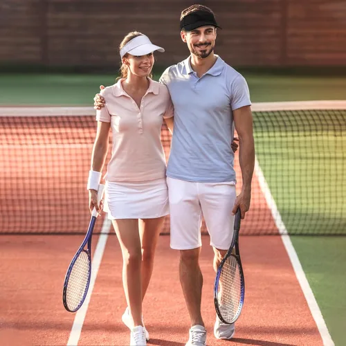 Vista 5 de Ultrafun Visera deportiva unisex con protección UV ajustable para playa, piscina, golf, tenis