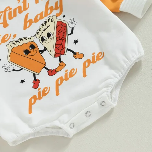 Vista 4 de MoZiKQin Sudadera de cuello redondo para bebé niña y niño, suéter de gran tamaño, mameluco de manga larga, lindo otoño e invierno