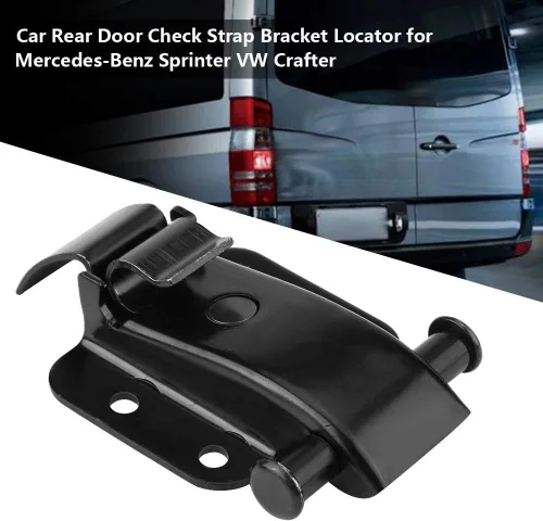 Vista 3 de Cierre de puerta trasera, correa de control de puerta, cierre de bisagra para A906760042 Auto Car Rear Door Check Strap Bracket Locator Localizador