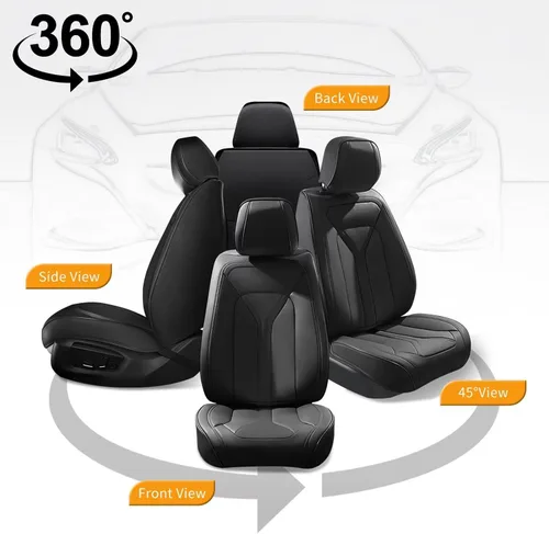 Vista 104 de Fundas de asiento para Toyota 4runner 2003-2025, fundas de asiento de automóvil de cuero impermeables, resistentes a los arañazos, fáciles