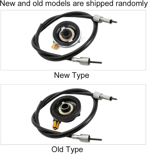 Vista 2 de Acouto Velocímetro de 0.472 in con cable de velocímetro de 39.4 in para piezas de scooter GY6 PC + aleación de aluminio