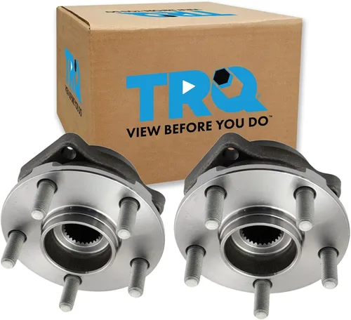 Vista 93 de TRQ Conjunto de rodamiento y cubo de rueda delantera de 2 piezas compatible con Chevrolet Trailblazer 02-09, Trailblazer EXT 02-06, GMC Envoy 02-09
