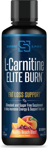 Vista 5 de Censor NDS Nutrition - Tónico para pérdida de grasa corporal con CLA (90 cápsulas blandas) y Siren Labs L-Carnitina Elite Burn Fat Loss Support