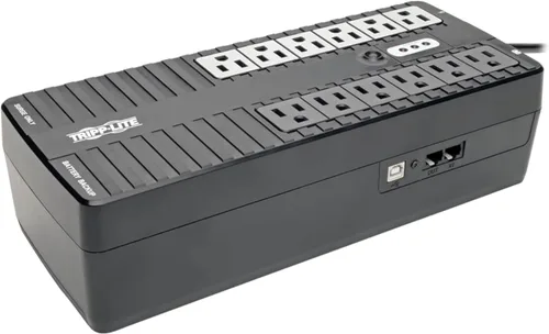 Vista 8 de Tripp Lite, INTERNET350U, estabilizador de 350 VA 180 Watts, con 6 salidas, Standby UPS para PC Negro
