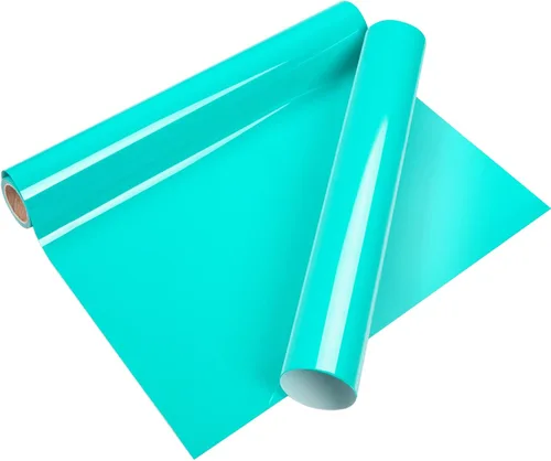 Vista 60 de VINYL FROG Paquete de 6 rollos de vinilo HTV de 12 x 3 pies de transferencia de calor para camisetas, amarillo, granate, camello, vinilo