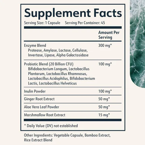 Vista 2 de Juego de probióticos y multivitamínicos Cielo, el mejor apoyo digestivo, suministro para 45 días