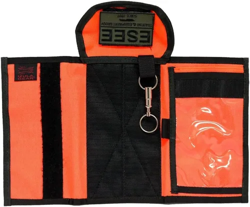 Vista 2 de ESEE Survival Condura Map Pouch con parche ESEE Patch, color naranja