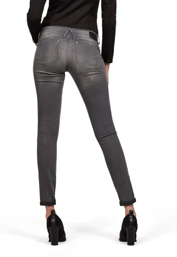 Vista 2 de G-Star Raw Jeans ajustados Lynn de tiro medio para mujer Medium Aged Grey 25