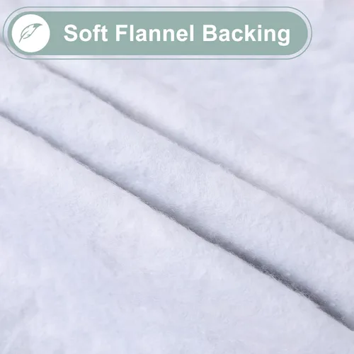 Vista 3 de misaya Mantel rectangular de vinilo impermeable, mantel lavable con reverso de franela, mantel de plástico para cena, picnic, interior y exterior